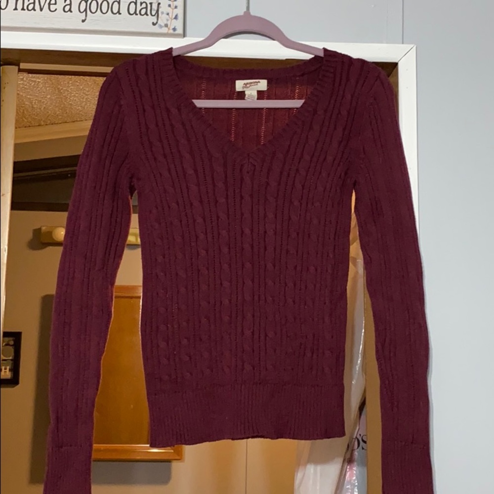 Arizona maroon knitted sweater